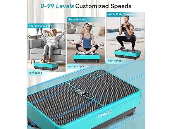 POWET BC085525060002 vibration plate (Open Box)