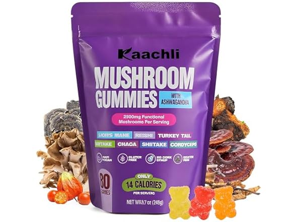 Ashwagandha and Mushroom Gummies