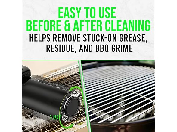Cordless BBQ Grill Brush 180 Adjustable