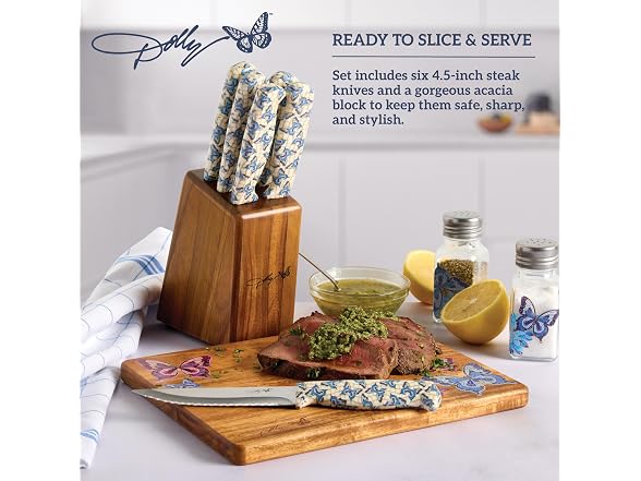 Dolly Parton 7-Piece Steak Knife Set