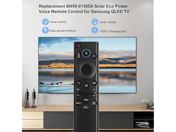 BN59-01385A Solar Voice Remote | Samsung TV