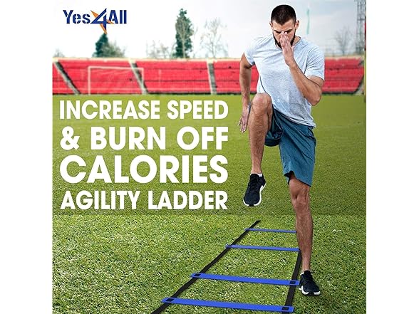 Yes4All Speed Agility Ladder 8 Rungs Blue