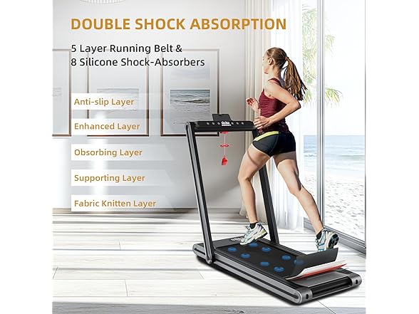 NAYSAYE 2-in-1 Treadmill