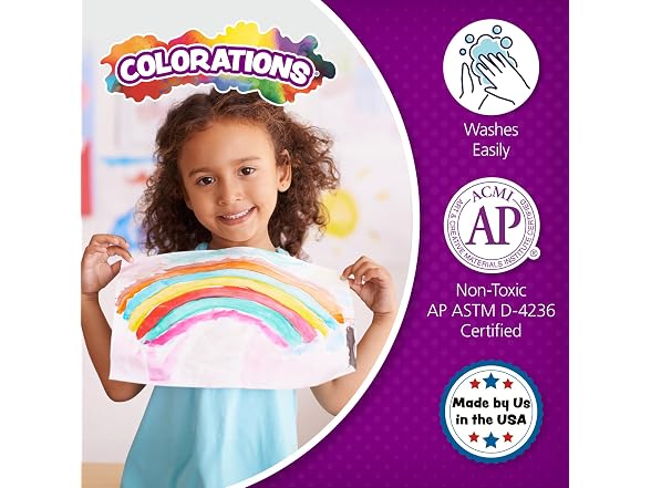 Colorations WSTGR Washable Tempera Paint,