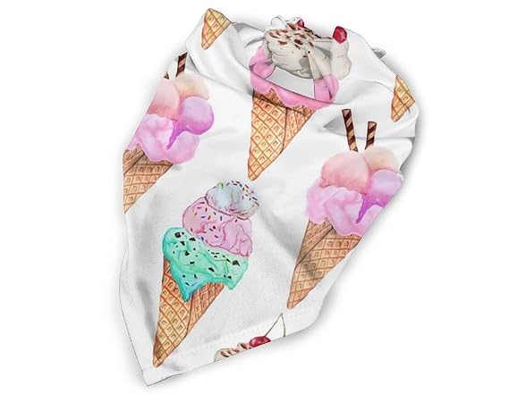 Ice Cream Yummy Pastel Dog Bandana