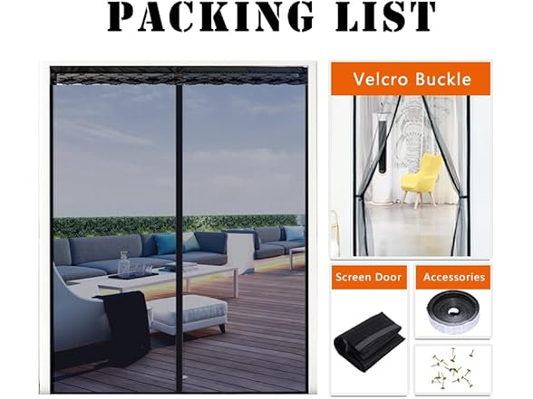 TGMALL Fiberglass Magnetic Screen