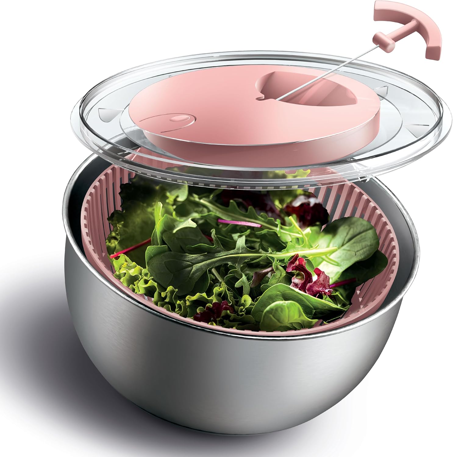 5 Qt. Stainless Steel Salad Spinner - Gallery 14