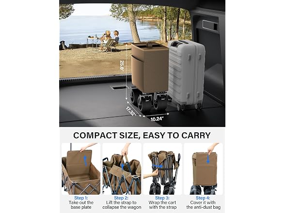 everyfun Pro Collapsible Wagon, 440 lbs