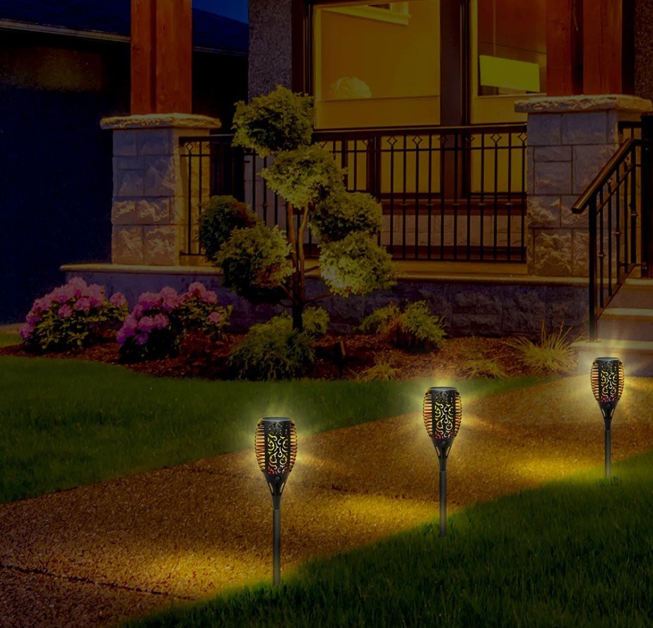 Aduro Solar Powered Flame LED Torch - Gallery 5