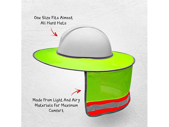 Hard Hat Sun Shade Full Brim 3-Pack