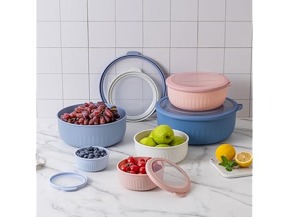 COOK WITH COLOR Prep Bowls with Lids