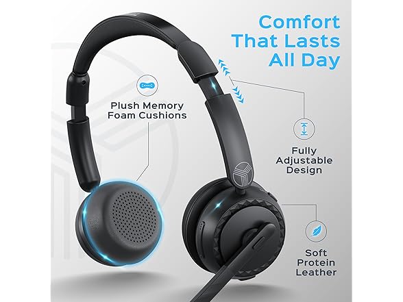 (NEW) TREBLAB C7-Pro Wireless Bluetooth Headset