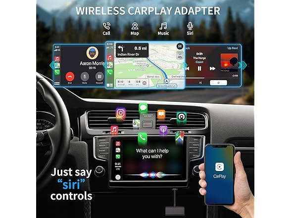 HRpart Mini Wireless CarPlay Adapter