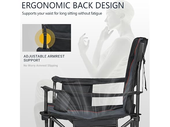 Overmont Oversized Camping Chair 450lb