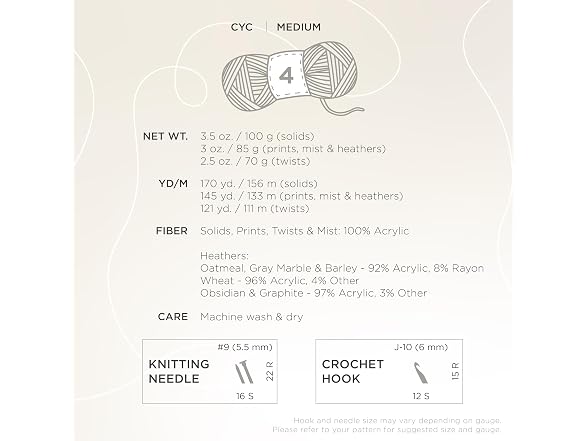 (1 Skein) Lion Brand Yarn Vanna's Choice