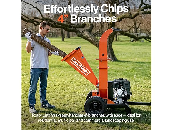 SuperHandy Towable Wood Chipper