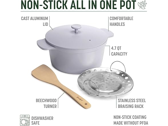 Goodful Nonstick All-In-One Pot, Lilac