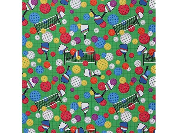Mook Fabrics Cotton Pickle Ball, Green