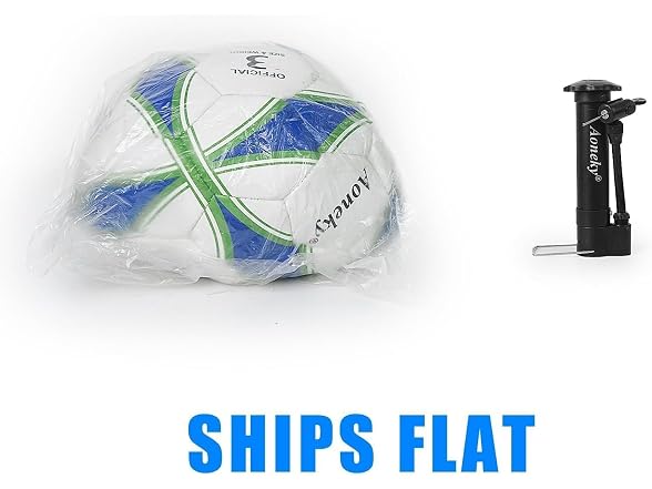 Aoneky Soccer Ball with Pump White/Blue/Green