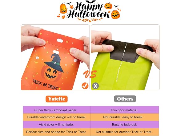 yafeite Halloween Candy Bags - 36PCS