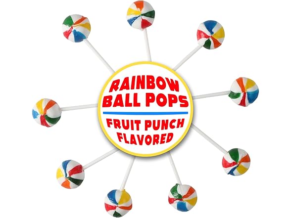 Swirleey Rainbow Lollipops - 5 Pounds