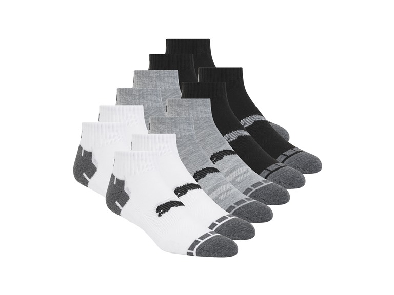 PUMA Men's 12-Pairs Quarter Crew Socks - Ultimate Training
