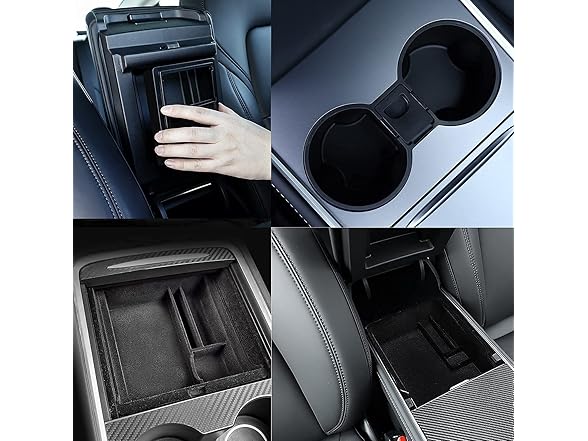 Luumtee Center Console Organizer Tray Kit 4pc
