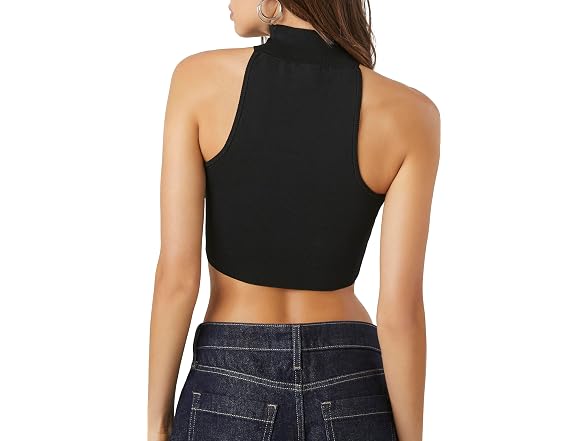 Forever 21  (XS) Sweater-Knit Choker Crop Top