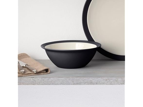 Noritake Colorwave Graphite 4-Piece Curve Place Setting, Service for 1