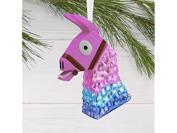 Hallmark Fortnite Llama Loot Blown Glass Christmas Ornament