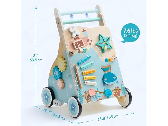 ROBUD Wooden Baby Walker