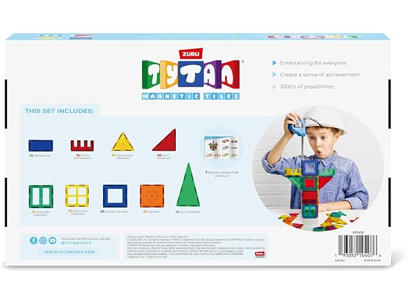 Tytan Magnetic Tiles 220 Piece Playset S1