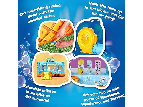 SUNNY & FUN Spongebob Inflatable Bounce House