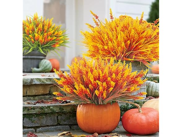 20 Bundles Artificial Plants (Fall Red)