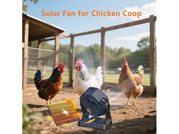 AUSIC Misting Solar Fan