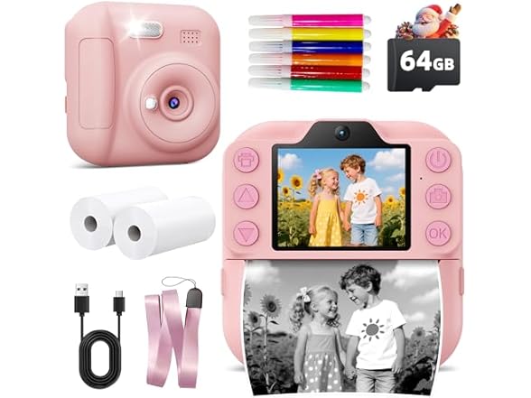 Coxlame Kids Camera with Instant Print