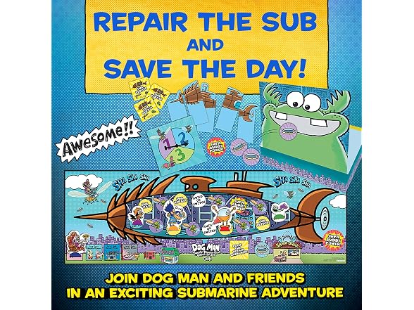 Dog Man Twenty Thousand Fleas Under the Sea Board Game