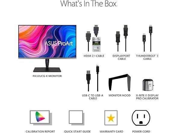 ASUS ProArt Display 32” 4K HDR Computer Monitor