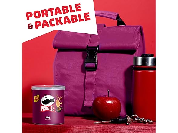 Pringles Potato Crisps Chips, BBQ 1.4 oz Can