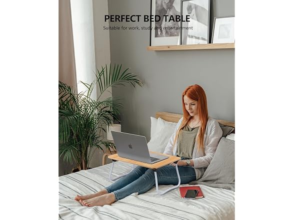 ZEAPTAC Laptop Bed Desk, Foldable Lap