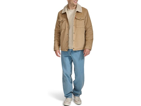 Levi's Mens Corduroy Sherpa Trucker Jacket