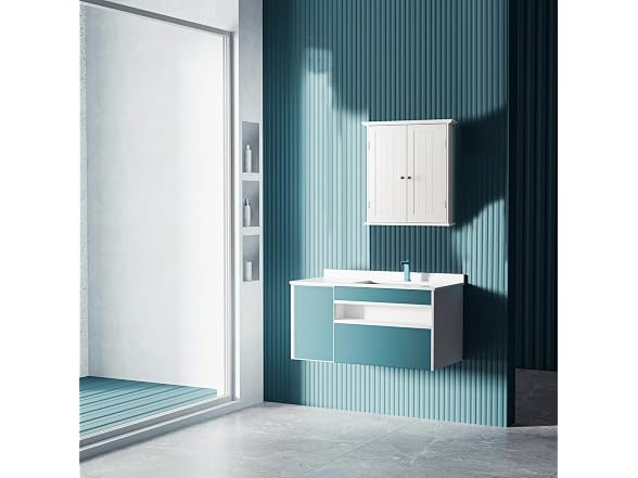 Modern Bathroom Wall Cabinet with Adjustable Shelf