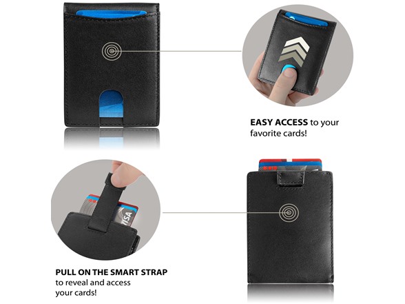 RFID Blocking Slim Leather Wallet