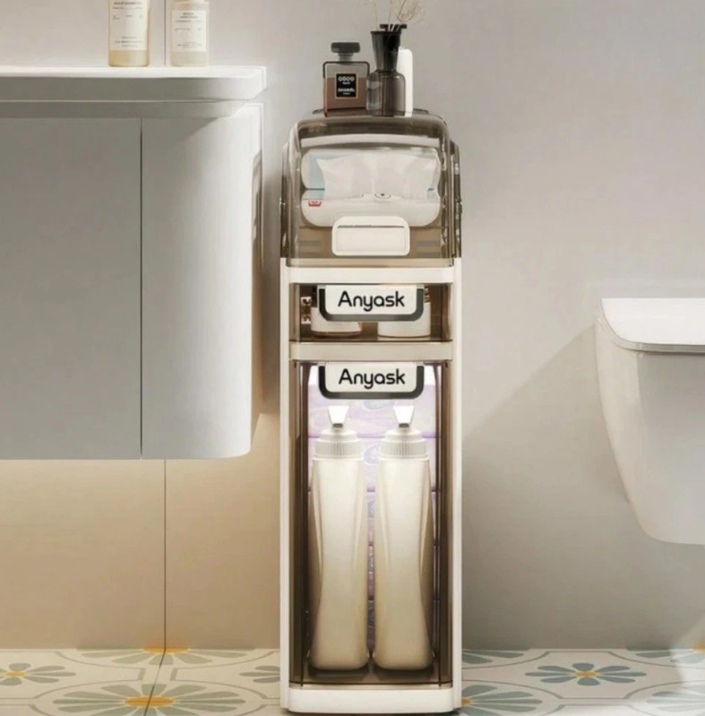 Anyask 3 Tier Bathroom Storage Cabinet - Gallery 5