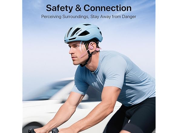 CPTEA Open Ear Headphones with Mic