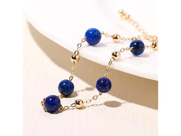 Xfoxstal Crystal Bracelets Lapis 14k