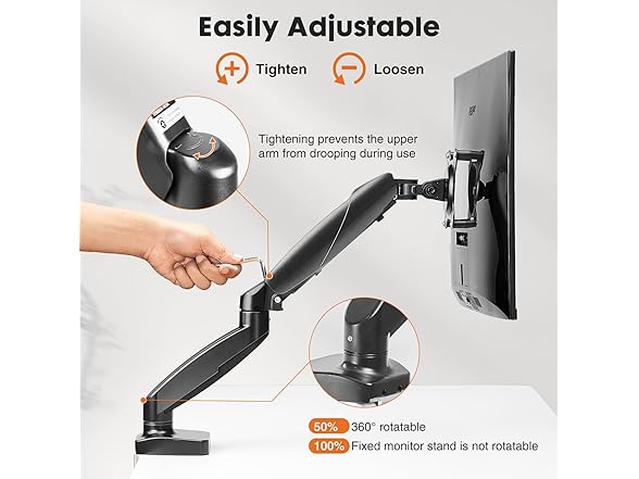 Simple Deluxe Simple Deluxe Single Monitor Arm, 13 to