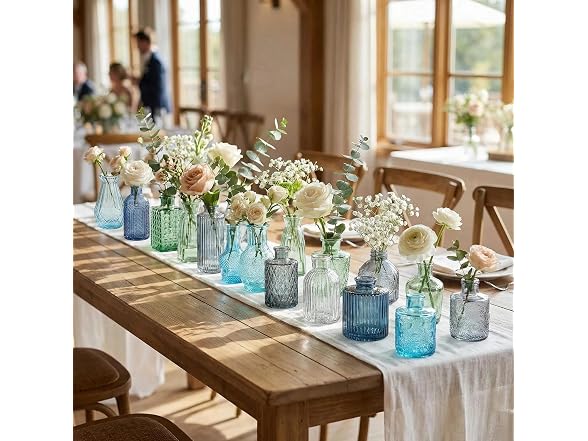 32 PCS Assorted Vintage Bud Vases