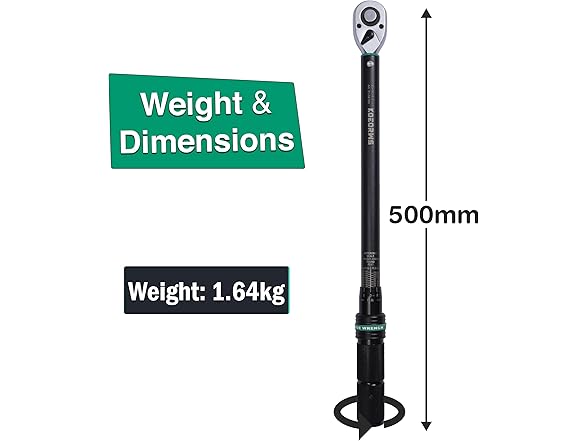 KOEORWS 1/2-Inch Drive Click Torque Wrench
