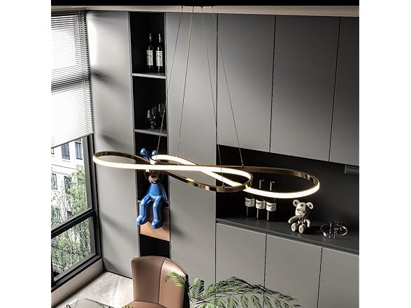 Afaoel Modern LED Dimmer Chandelier | 40in